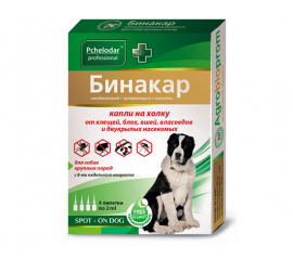 Kapli na kholku Binakar d sobak krupny`kh porod , Pchelodar