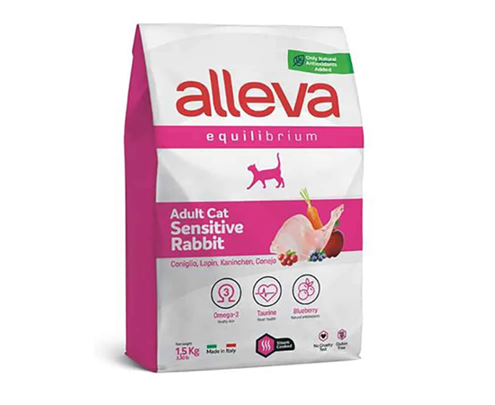 Alleva E`kvilibrium  Sensitiv d-koshek s krolikom 1,5kg