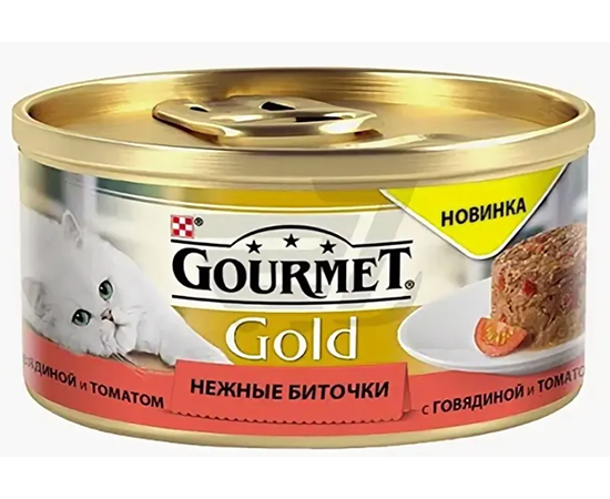 Purina Gourmet GOLD nezhny`e bitochki s govyadinoj i tomatami
