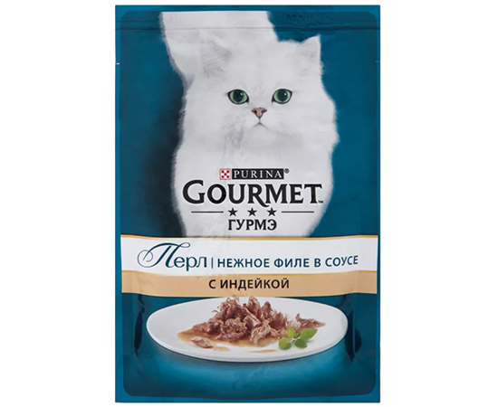 Purina Gourmet  PERL  nezhnoe file v souse s indejkoj